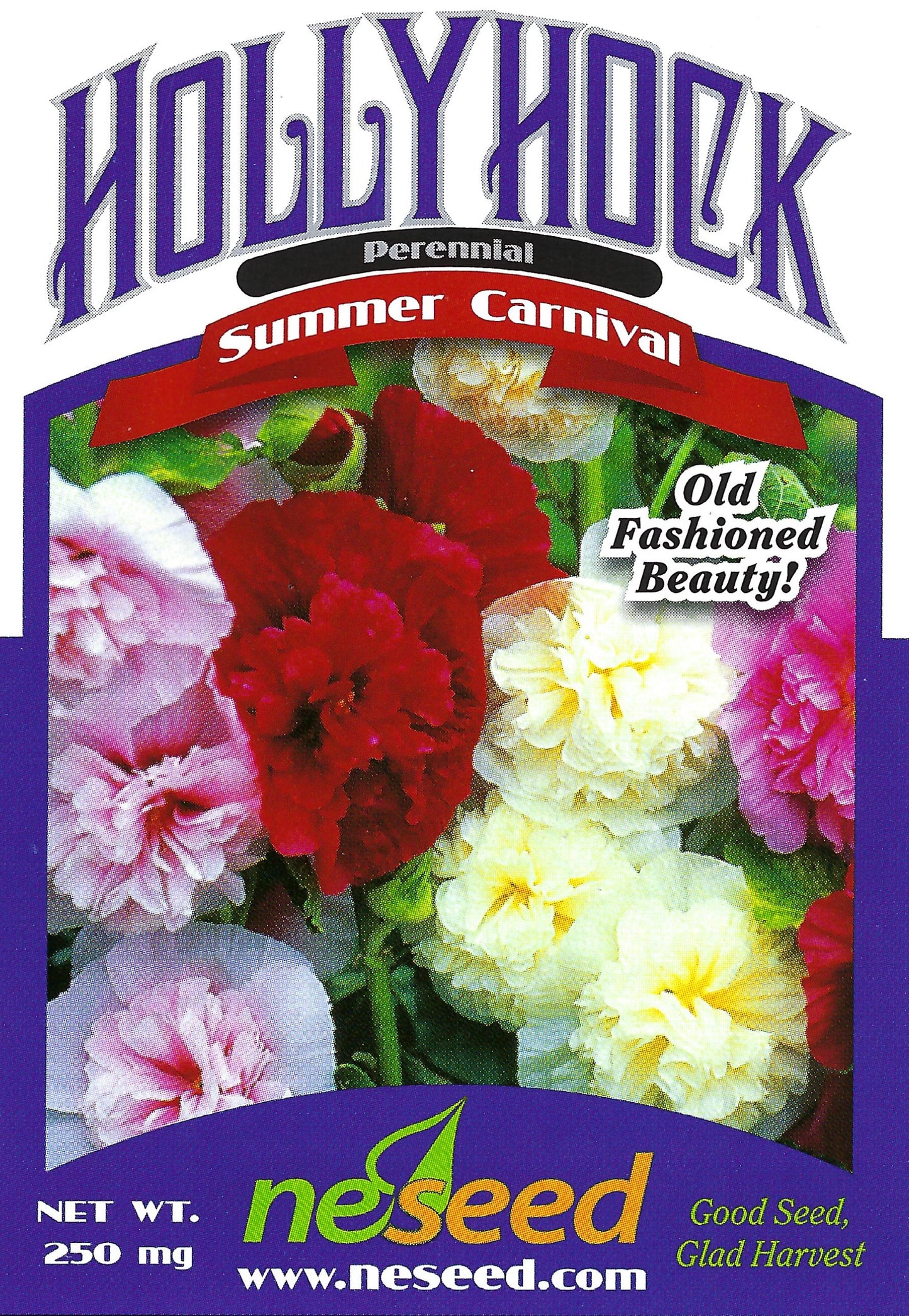 Summer Carnival Mix Hollyhock Seeds